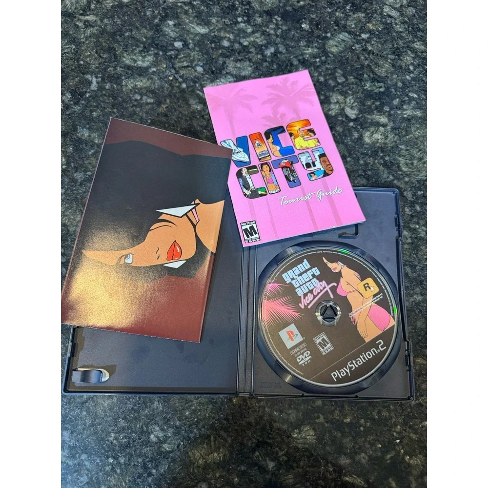Grand Theft Auto Vice City Sony PlayStation 2 PS2 Rockstar Games SLUS-20552 CIB